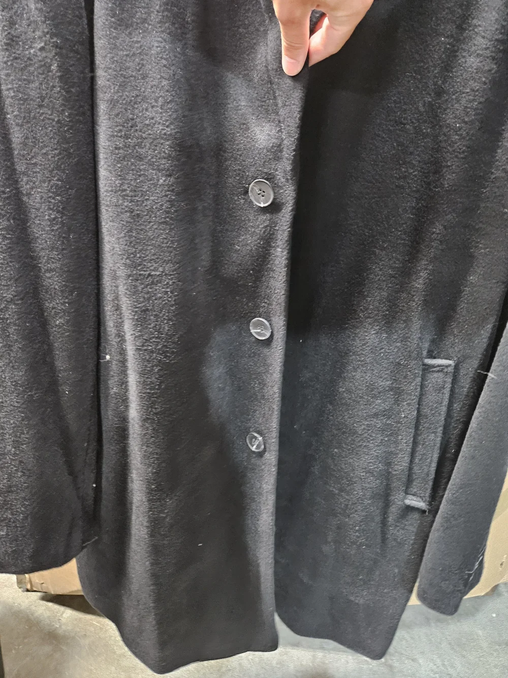 J.M. Haggar Black Top Coat - Classic Men's Overcoat